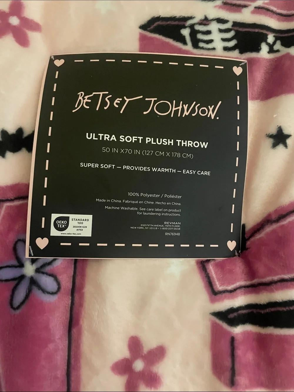 Betsey Johnson Skeleton Blanket